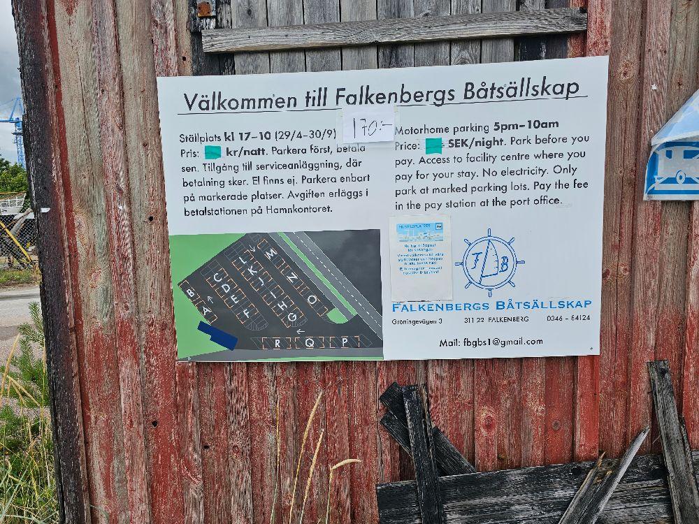 Falkenbergs båtsällskap sommar ställplats, Falkenberg, Sweden